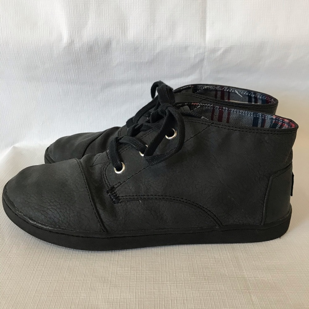 Toms Kids Black High Top Shoes